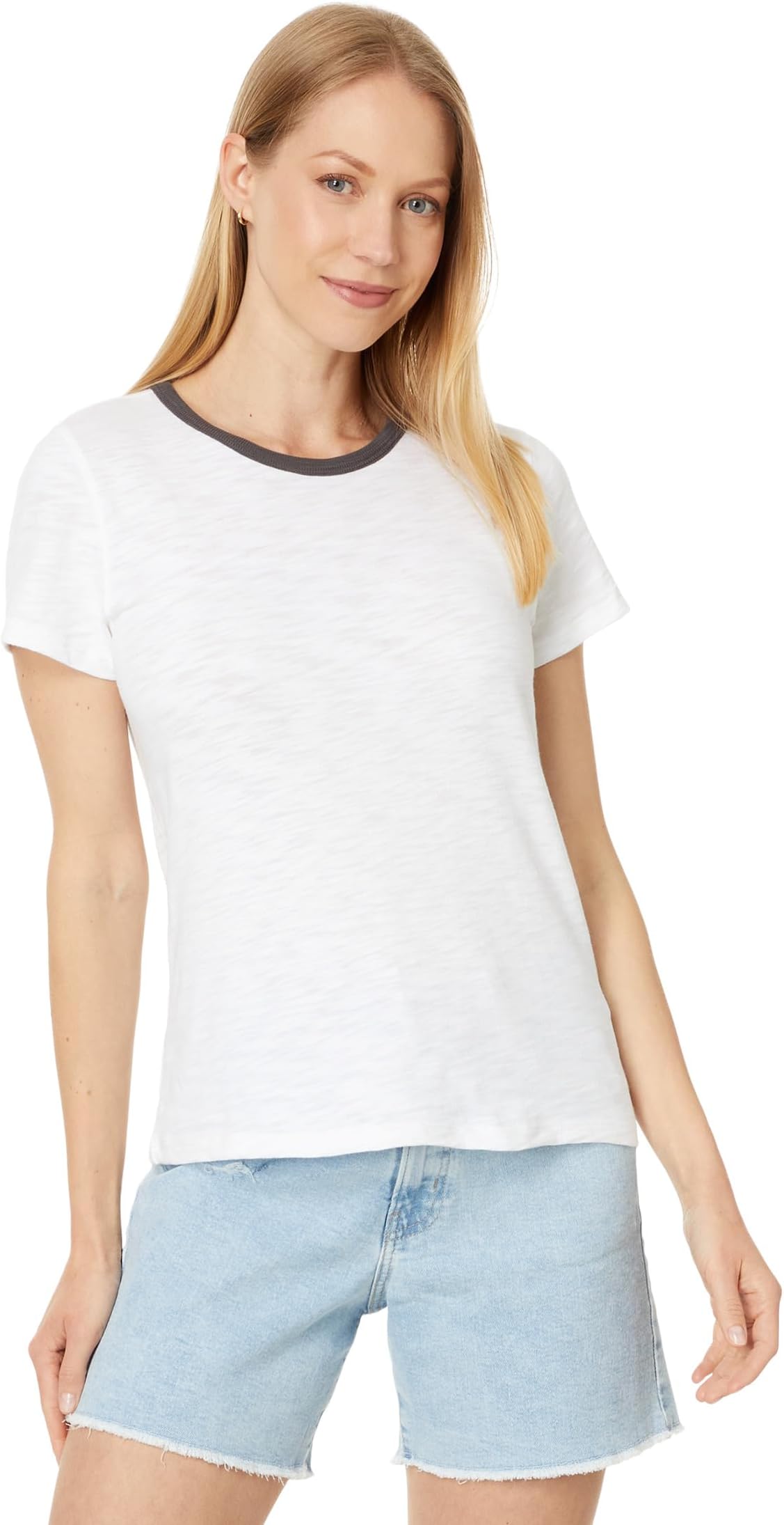 Женская кофта с короткими рукавами и круглым вырезом с цветными блоками Lilla P, Stingray Trim
Женская кофта с короткими рукавами и круглым вырезом с цветными блоками Lilla P, Stingray Trim