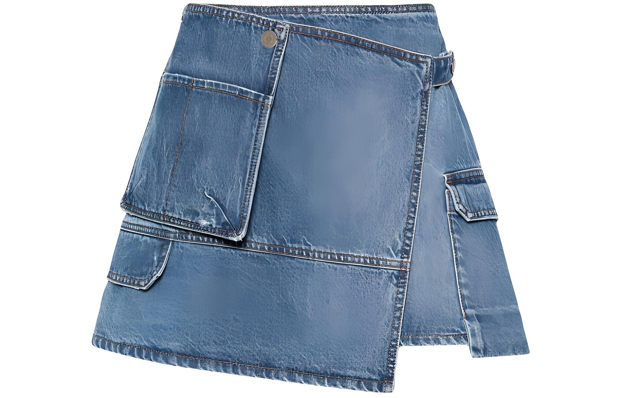 Асимметричная джинсовая мини-юбка MSGM, синий
Асимметричная джинсовая мини-юбка MSGM, синий