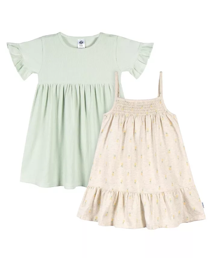 Платье для девочки с коротким рукавом и без рукавов, 2 шт Gerber, зеленый
Платье для девочки с коротким рукавом и без рукавов, 2 шт Gerber, зеленый