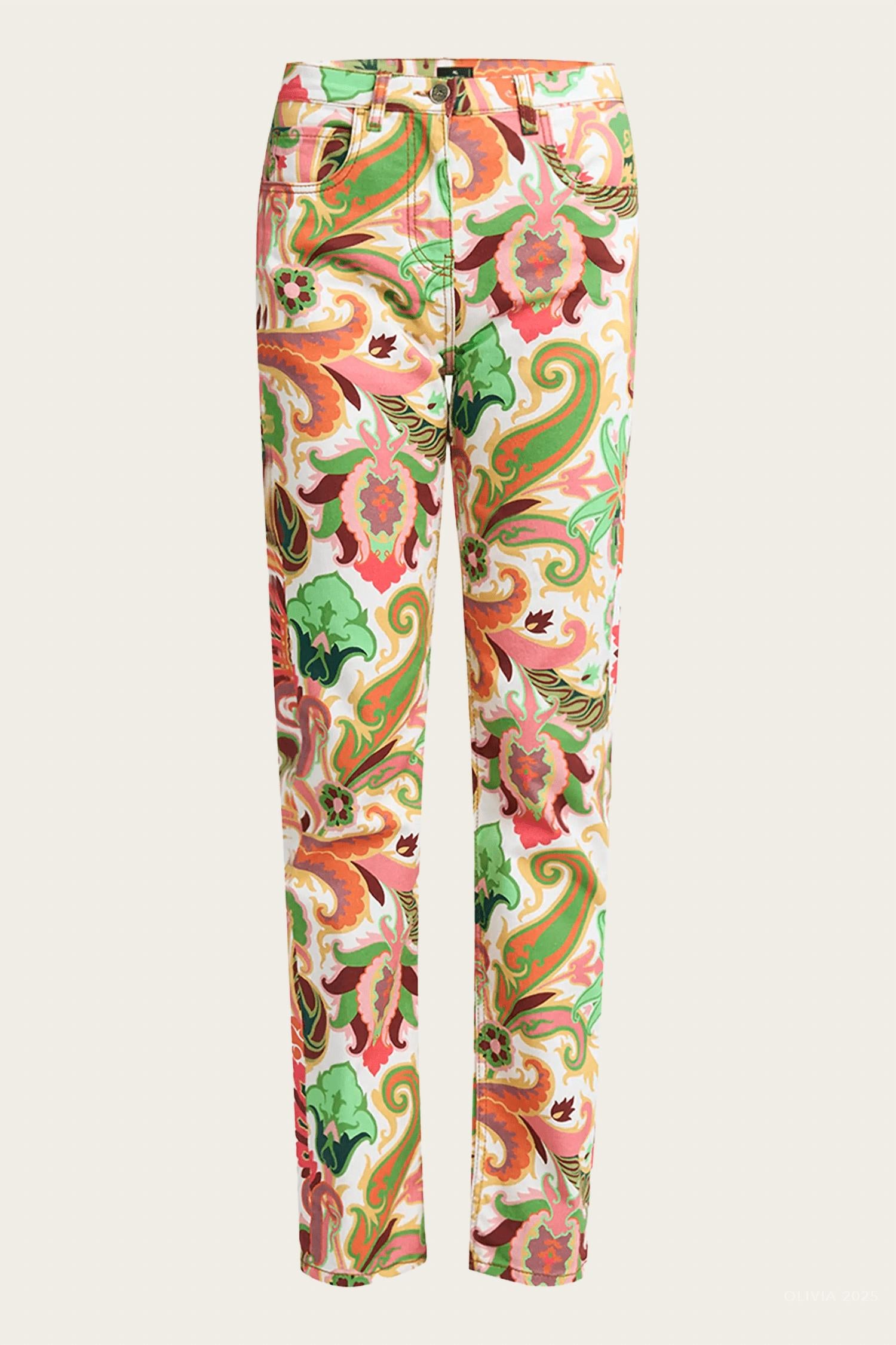 Женские летние джинсы прямого кроя с принтом в мультиколоре Etro
Женские летние джинсы прямого кроя с принтом в мультиколоре Etro