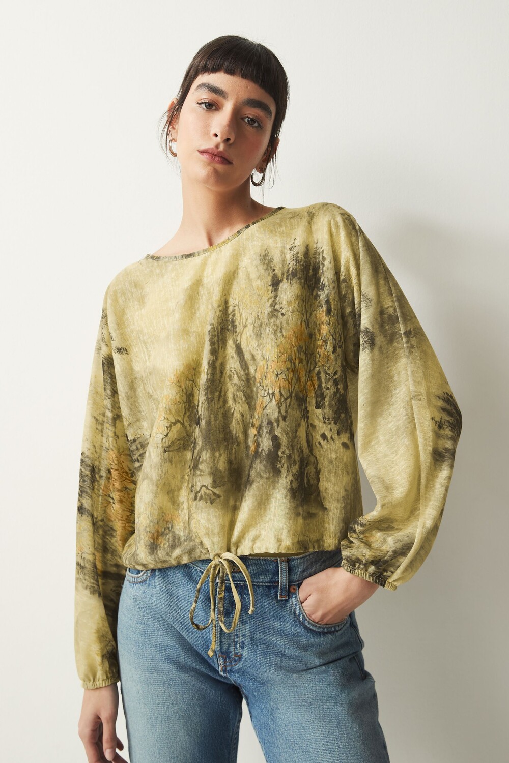 Блузка с длинными рукавами и декоративной отделкой Next, зеленый
Блузка с длинными рукавами и декоративной отделкой Next, зеленый