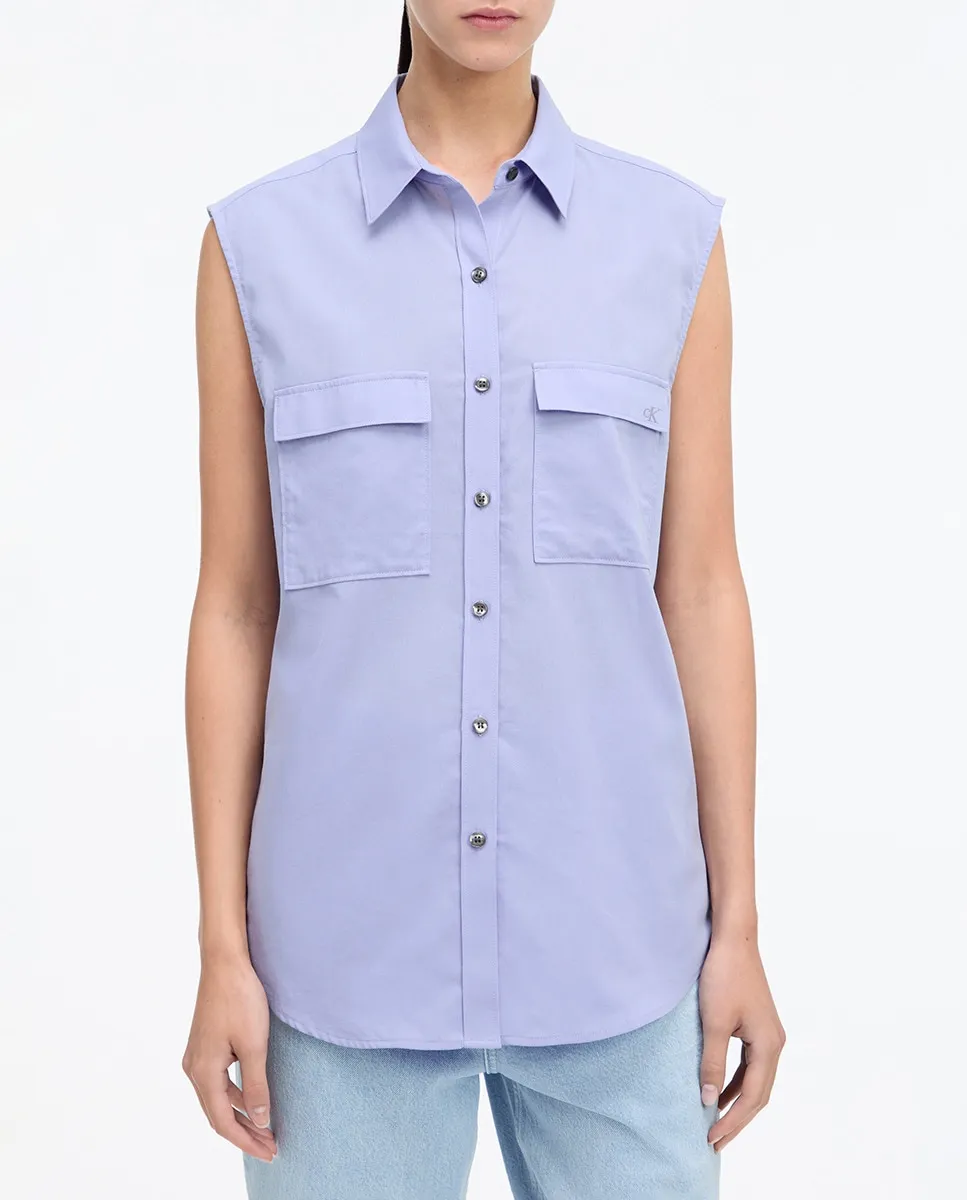 Женская рубашка без рукавов Calvin Klein, сиреневый
Женская рубашка без рукавов Calvin Klein, сиреневый