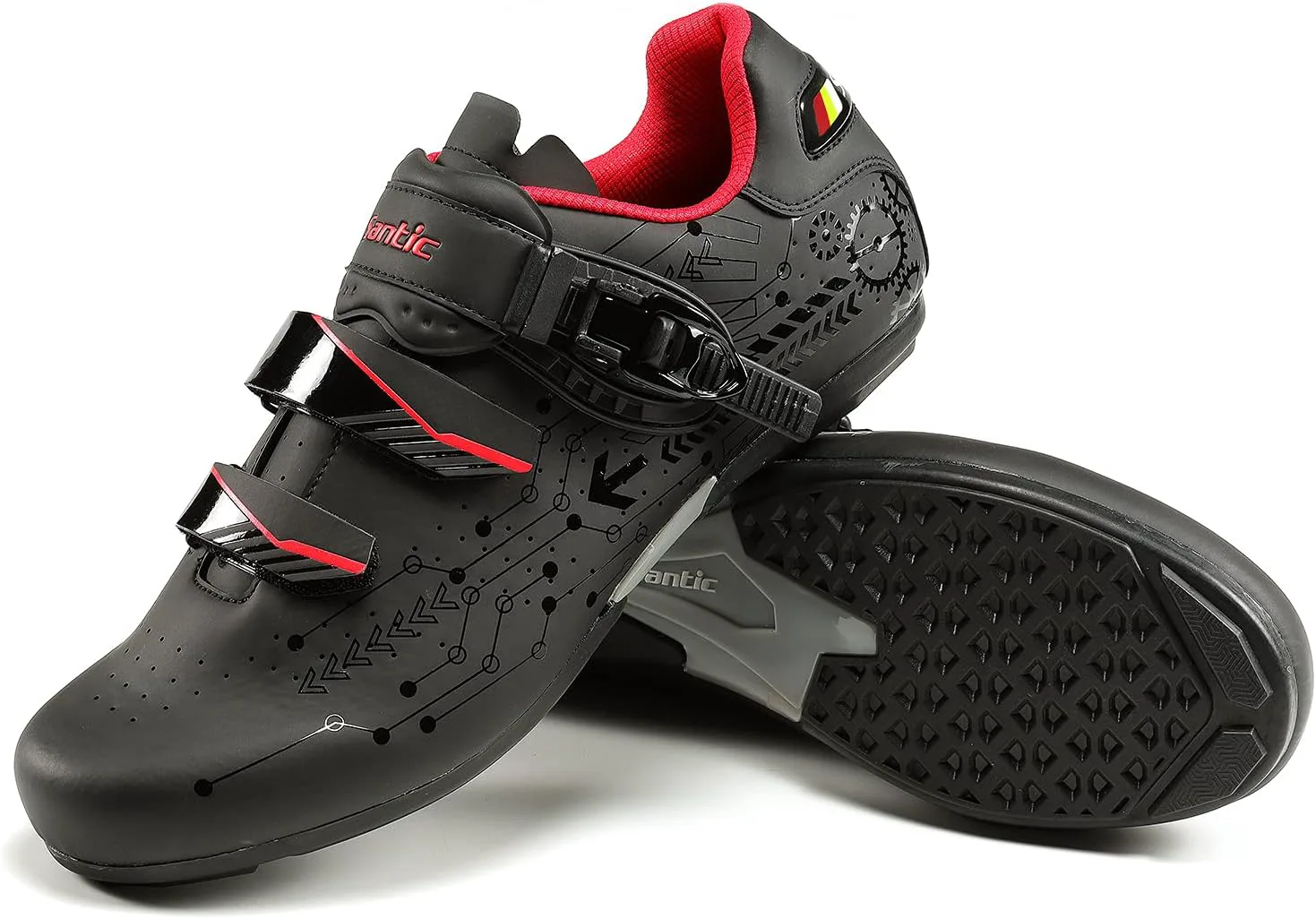 Велосипедные обувь Santic для мужчин Spin Unlocked, дорожный велосипед, MTB, аксессуары для велоспорта, самозапирающиеся ботинки, черный
Велосипедные обувь Santic для мужчин Spin Unlocked, дорожный велосипед, MTB, аксессуары для велоспорта, самозапирающиеся ботинки, черный