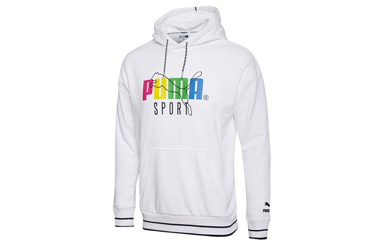 Баскетбольная коллекция Толстовка мужская белая Puma, белый 
Баскетбольная коллекция Толстовка мужская белая Puma, белый