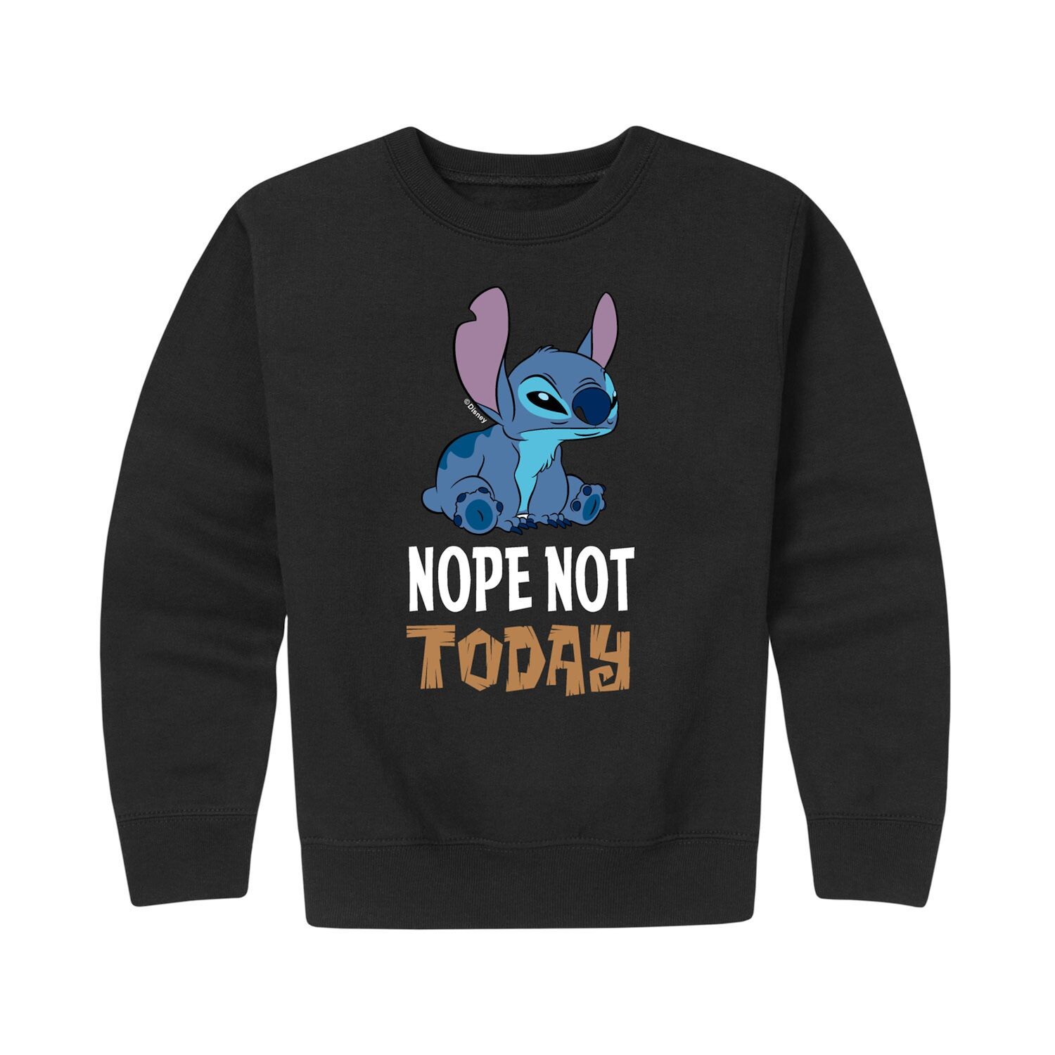 Флисовый пуловер с рисунком Disney's Lilo & Stitch Not Today Disney, черный
Флисовый пуловер с рисунком Disney's Lilo & Stitch Not Today Disney, черный