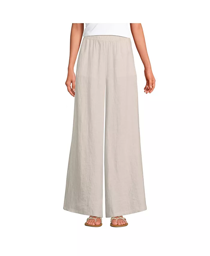 Женские льняные брюки палаццо с высокой посадкой - низ комплекта Lands' End, коричневый/бежевый
Женские льняные брюки палаццо с высокой посадкой - низ комплекта Lands' End, коричневый/бежевый