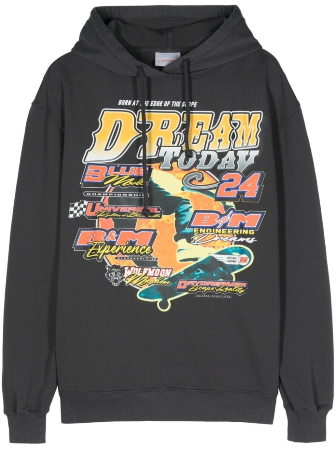 BLUEMARBLE худи с графичным принтом, черный 
BLUEMARBLE худи с графичным принтом, черный