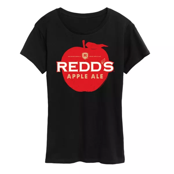 Женская футболка с принтом логотипа Redd's Apple Ale Licensed Character, черный
Женская футболка с принтом логотипа Redd's Apple Ale Licensed Character, черный