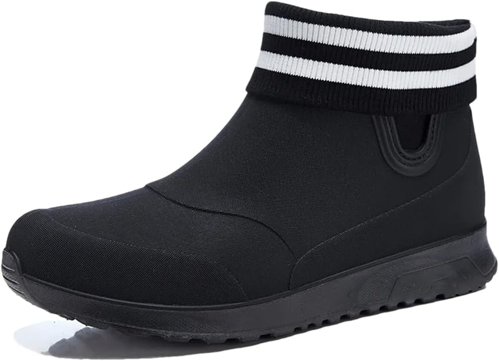 Мужские резиновые сапоги Wjnvfioo, модные ботинки до щиколотки с круглым носком, нескользящие дождевые туфли на липучке, мужские рыбацкие сапоги, черный
Мужские резиновые сапоги Wjnvfioo, модные ботинки до щиколотки с круглым носком, нескользящие дождевые туфли на липучке, мужские рыбацкие сапоги, черный