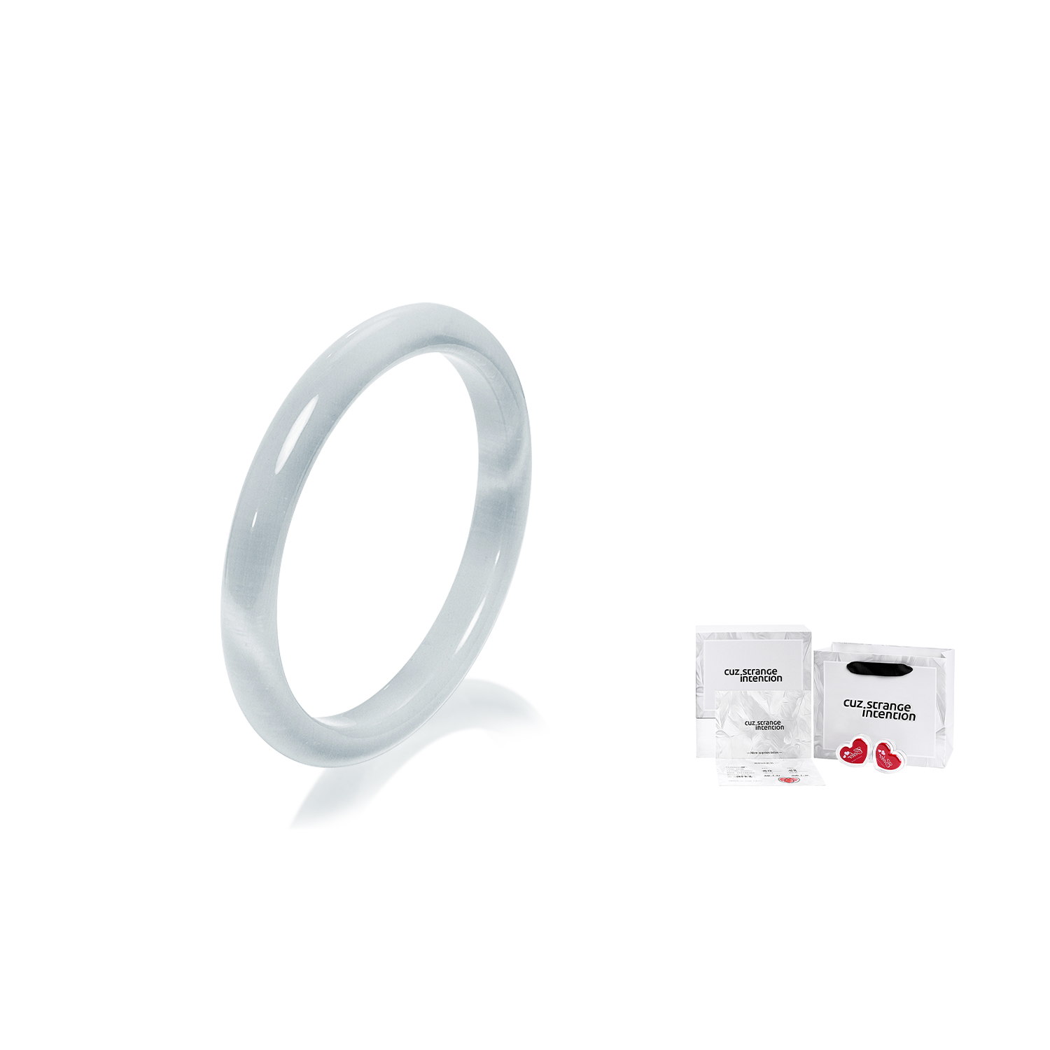 Стеклянный браслет с кошачьим глазом для женщин Cuz Strange Intention, Smoke Ash + Heartbeat Gift Box
Стеклянный браслет с кошачьим глазом для женщин Cuz Strange Intention, Smoke Ash + Heartbeat Gift Box