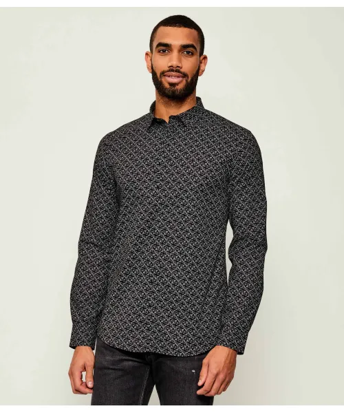 Рубашка Slim fit Armani Exchange, черный
Рубашка Slim fit Armani Exchange, черный