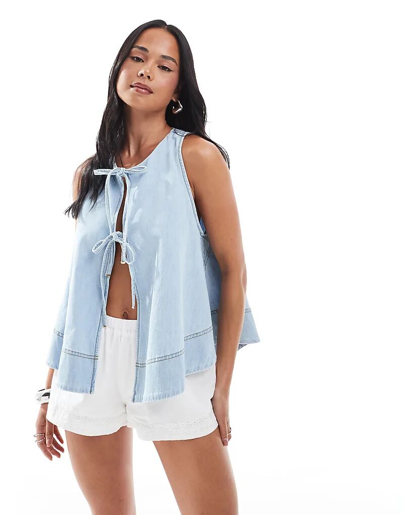 Жилет Miss Selfridge с завязкой спереди, выбеленный
Жилет Miss Selfridge с завязкой спереди, выбеленный