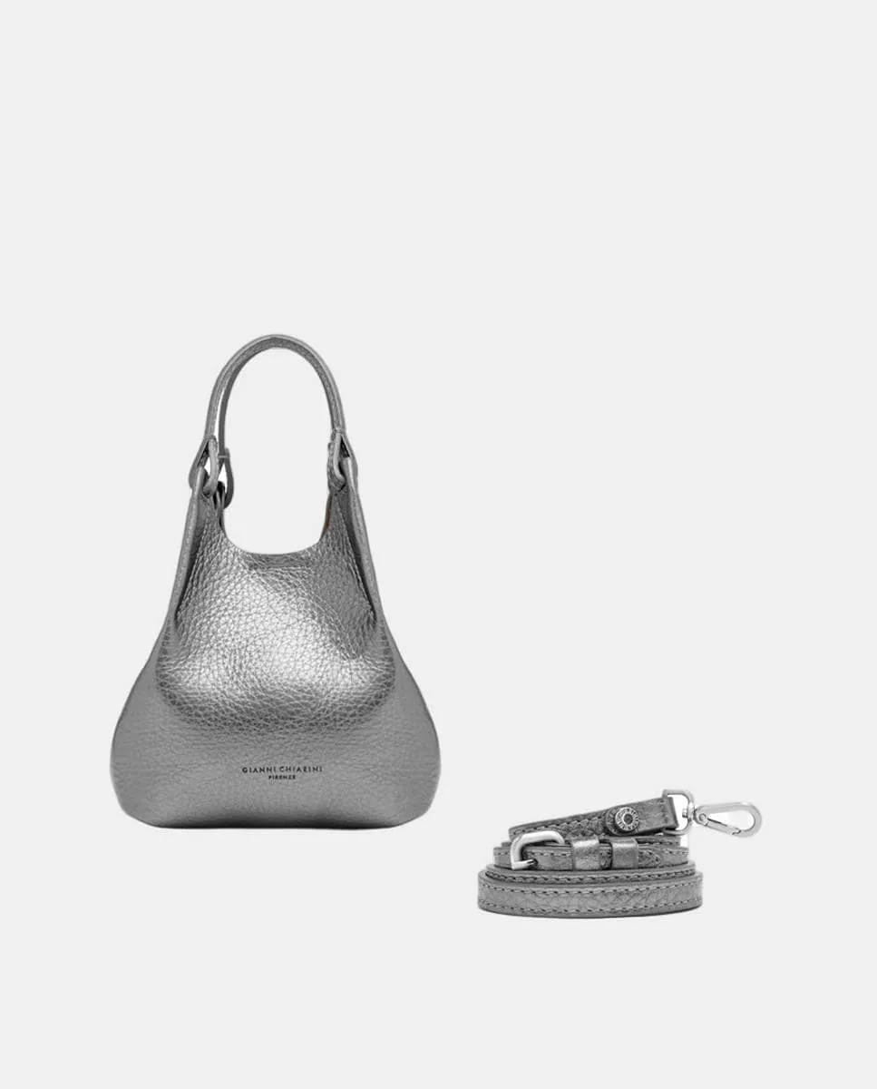 Маленькая кожаная сумка с кожаным ремнем Gianni Chiarini, серебряный
Маленькая кожаная сумка с кожаным ремнем Gianni Chiarini, серебряный