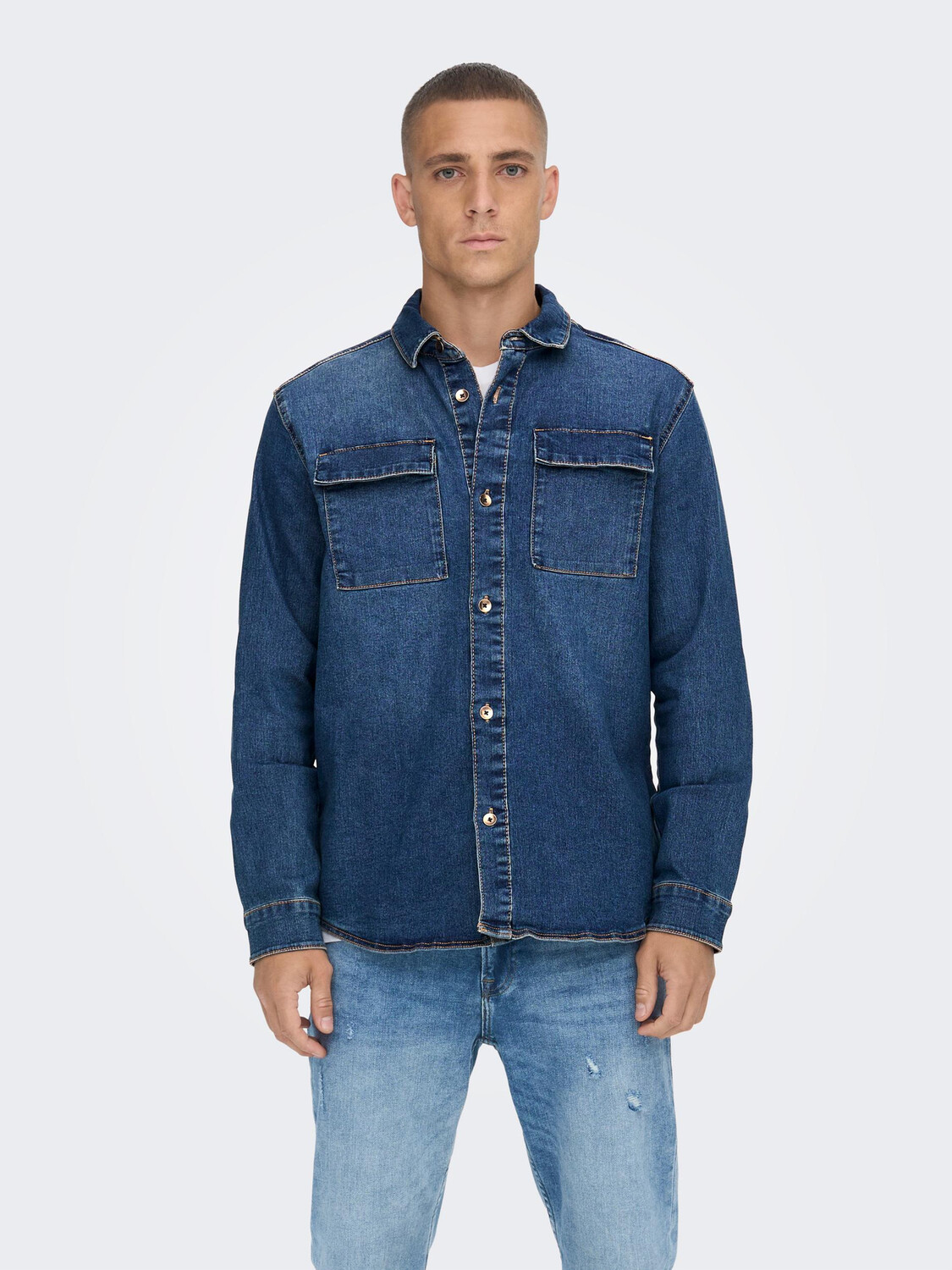 Рубашка ONLY Jeans Denim Langarm Shirt Freizeit Shacket ONSCAMON, синий
Рубашка ONLY Jeans Denim Langarm Shirt Freizeit Shacket ONSCAMON, синий