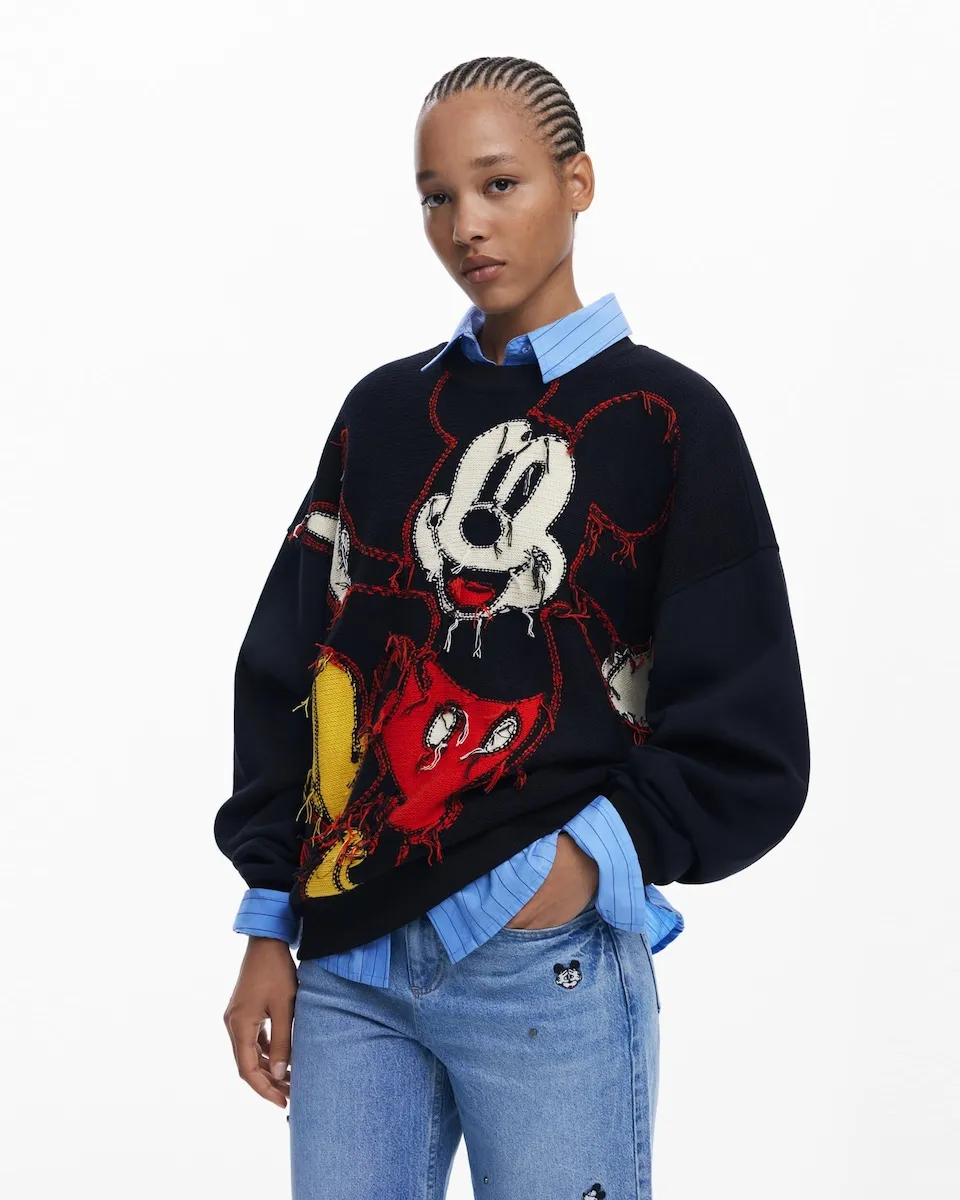 Женская толстовка Mickey с нитями Desigual, черный/красный
Женская толстовка Mickey с нитями Desigual, черный/красный