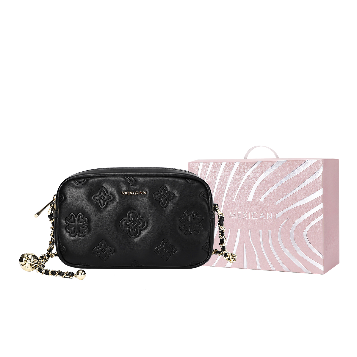 MEXICAN Полиуретановая поясная сумка через плечо небольшой квадратной формы женская черная с кремовым, Black+Lively Pink Box
MEXICAN Полиуретановая поясная сумка через плечо небольшой квадратной формы женская черная с кремовым, Black+Lively Pink Box