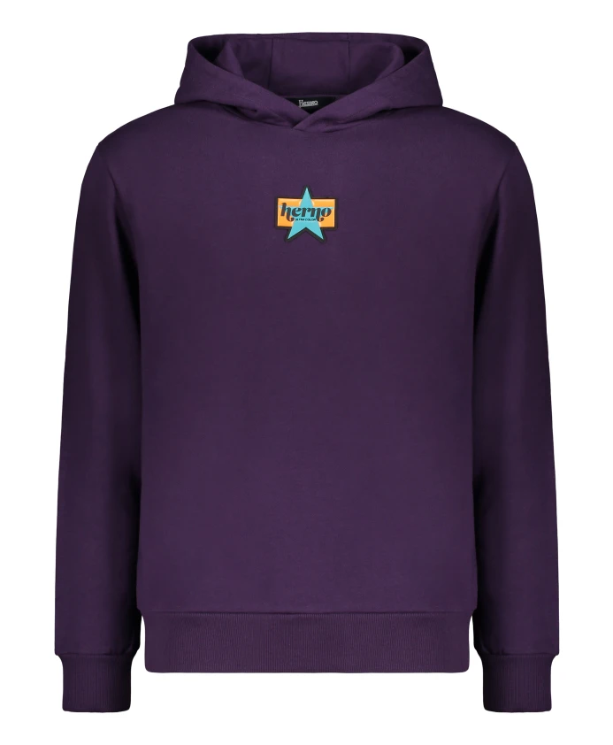 Хлопковый свитер с капюшоном в рубчик Herno, фиолетовый
Хлопковый свитер с капюшоном в рубчик Herno, фиолетовый