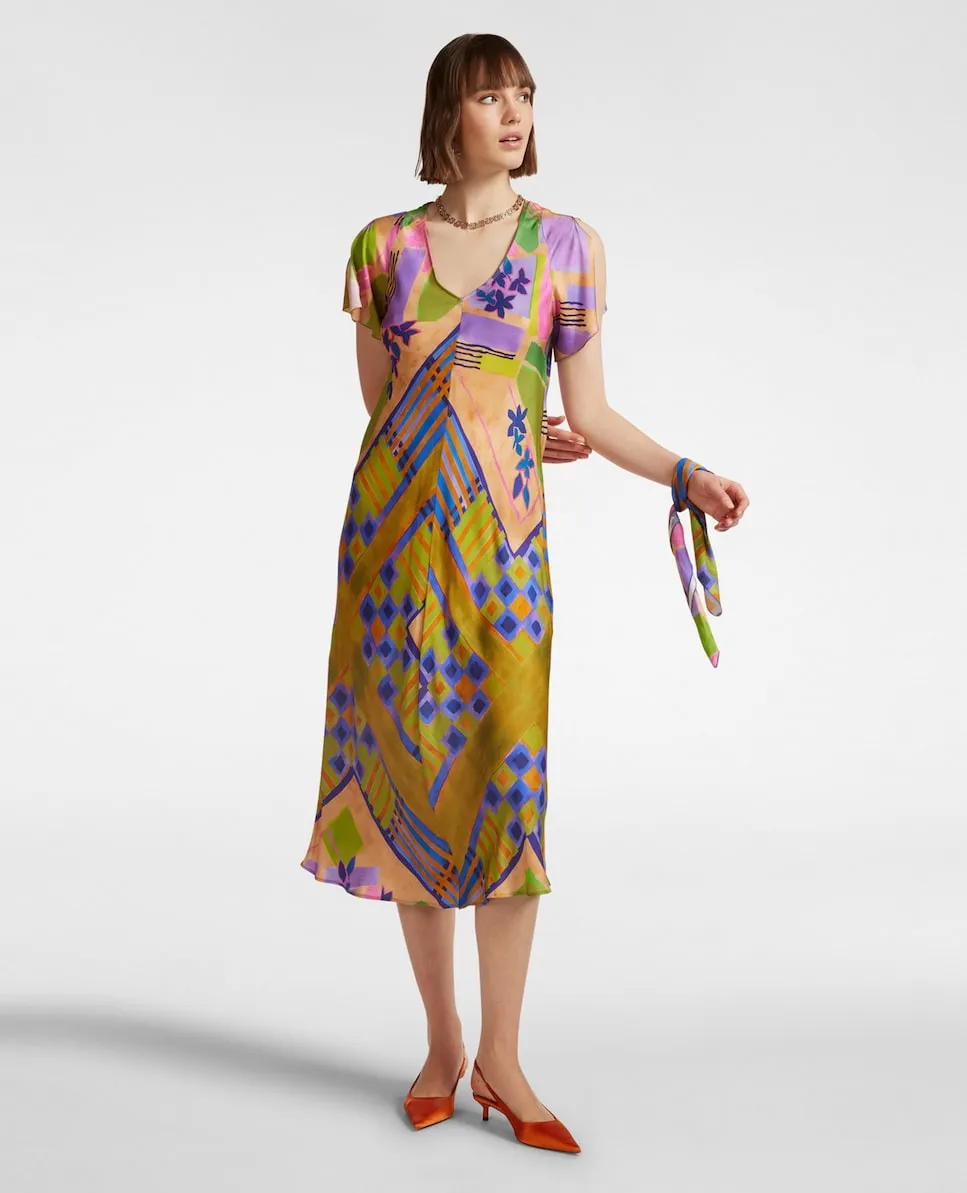 Платье миди с принтом и центральным швом Elena Miró, многоцветный
Платье миди с принтом и центральным швом Elena Miró, многоцветный