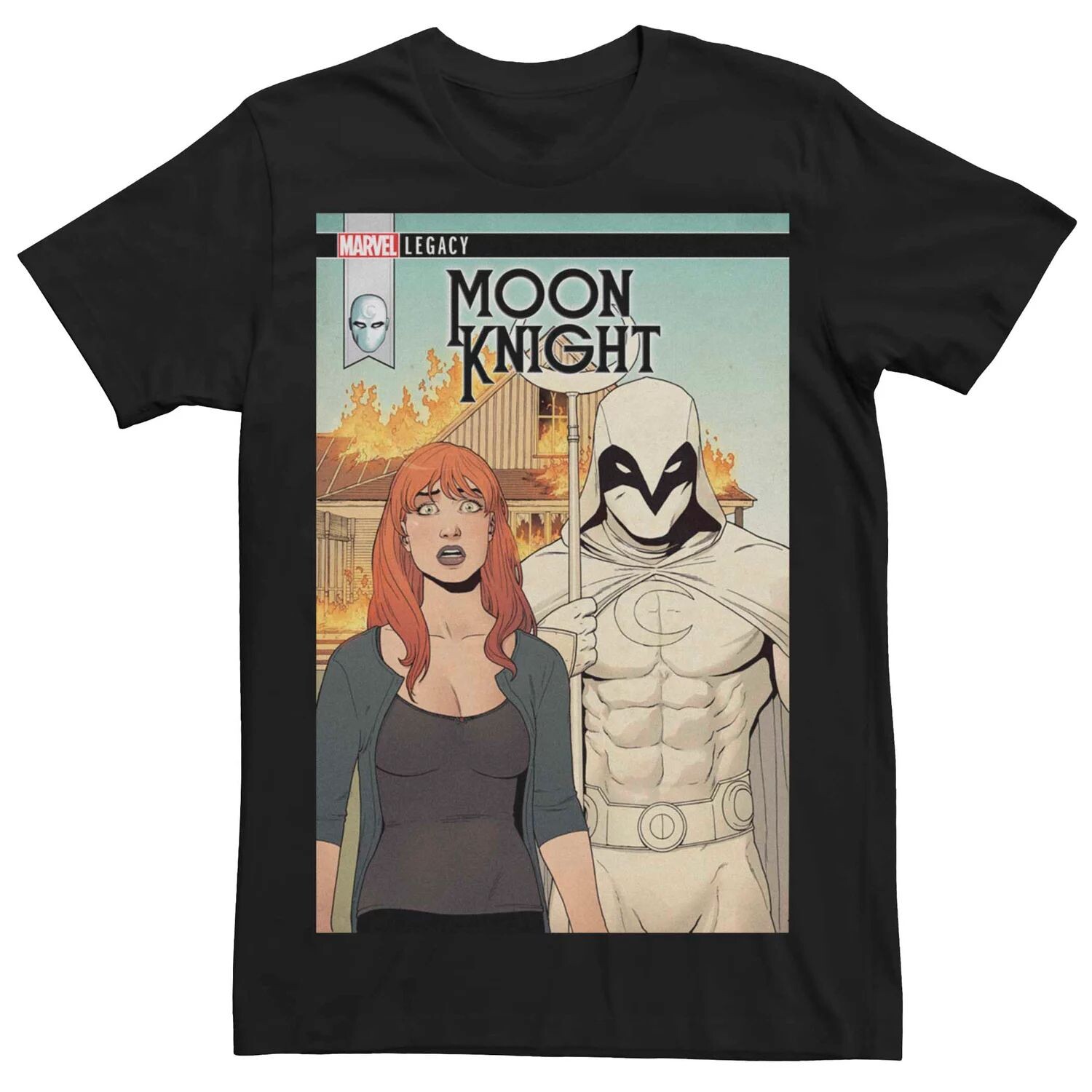 Мужская футболка с обложкой комиксов Marvel Legacy Moon Knight Flaming Farmer Licensed Character
Мужская футболка с обложкой комиксов Marvel Legacy Moon Knight Flaming Farmer Licensed Character