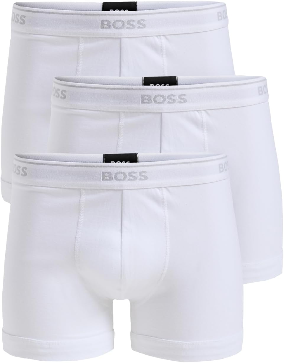 BOSS Мужские классические боксеры из хлопка, 3 шт, New Bright White
BOSS Мужские классические боксеры из хлопка, 3 шт, New Bright White