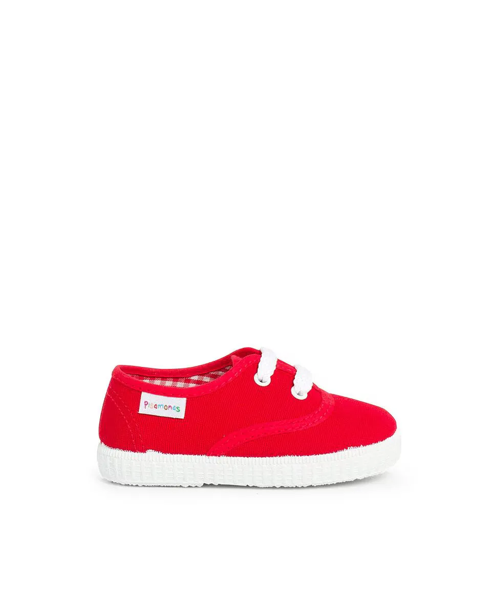 Детские кроссовки на шнуровке Pisamonas, красный
Детские кроссовки на шнуровке Pisamonas, красный