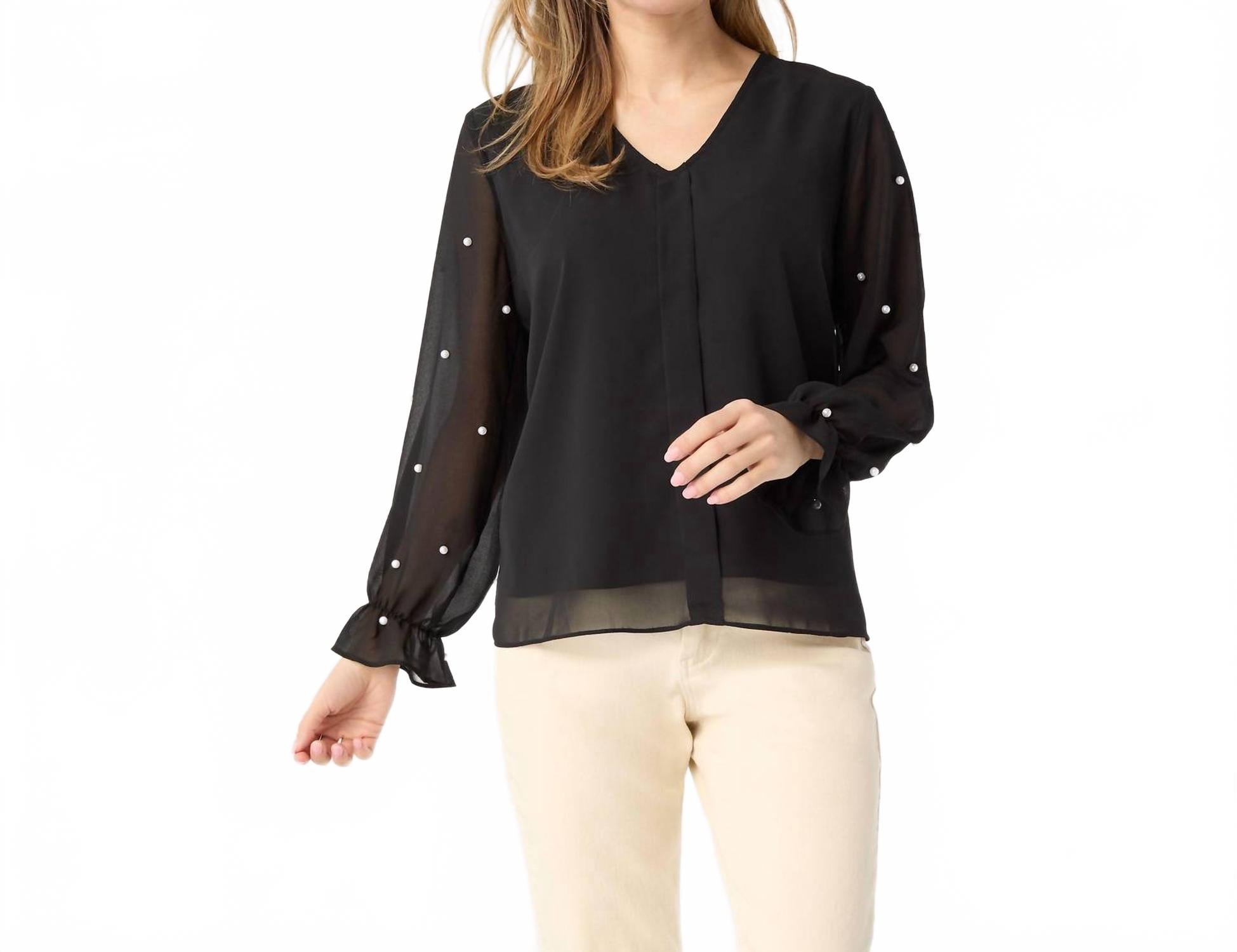 COCO + CARMEN Блузка с длинными рукавами Perla, черная
COCO + CARMEN Блузка с длинными рукавами Perla, черная