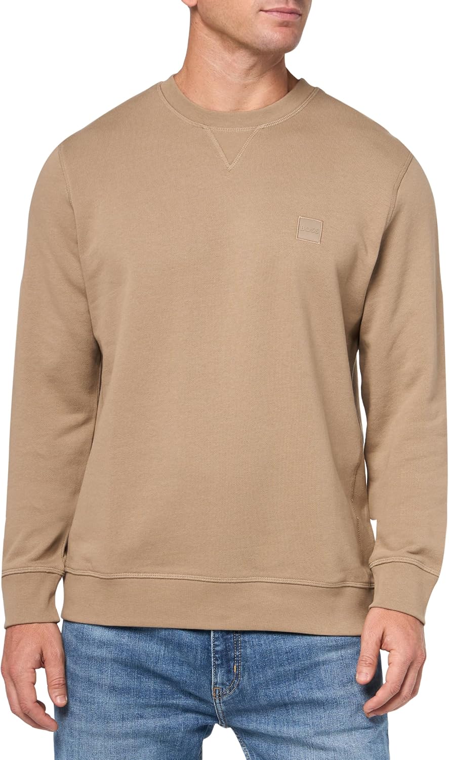 BOSS мужской свитшот с логотипом из французского футера, Desert Taupe
BOSS мужской свитшот с логотипом из французского футера, Desert Taupe