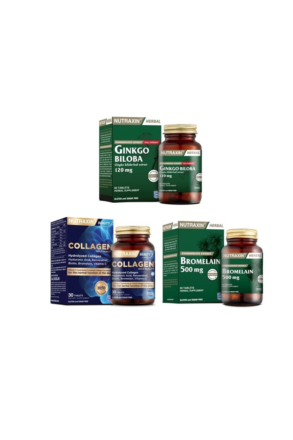 Nutraxin Biloba 60 таблеток гидролизованный коллаген 30 таблеток бромелайн 60 капсул
Nutraxin Biloba 60 таблеток гидролизованный коллаген 30 таблеток бромелайн 60 капсул