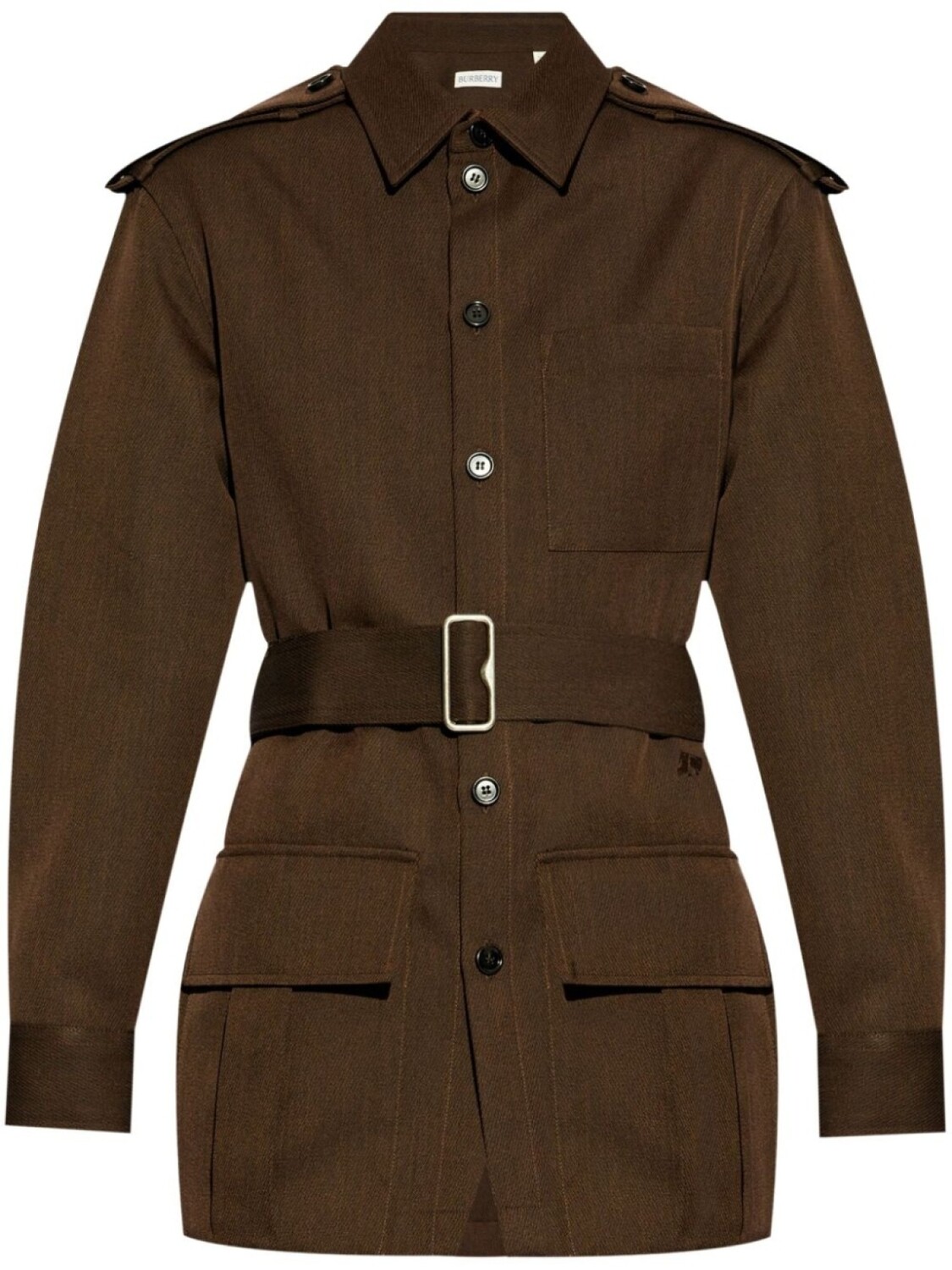 Burberry верхняя рубашка с поясом на талии и пуговицами, коричневый
Burberry верхняя рубашка с поясом на талии и пуговицами, коричневый