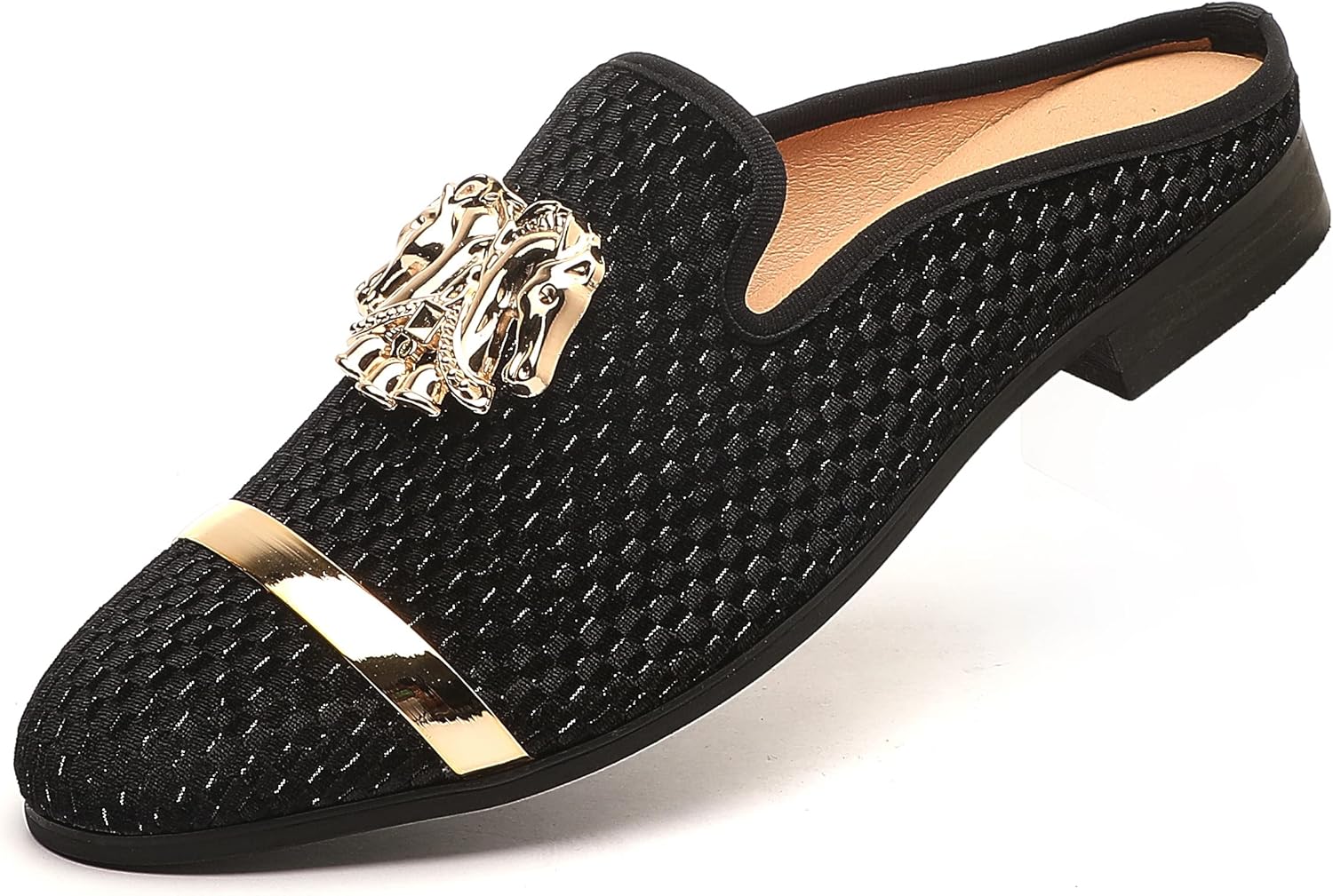 Мужские слипоны-мюли XQWFH с золоченой пряжкой, модные кожаные формальные и повседневные беззадние тапочки, черный
Мужские слипоны-мюли XQWFH с золоченой пряжкой, модные кожаные формальные и повседневные беззадние тапочки, черный