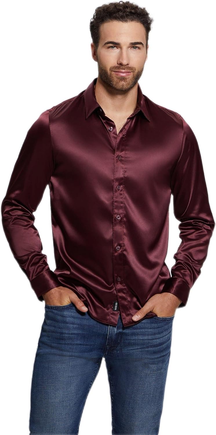 GUESS Мужская рубашка Regal с длинным рукавом, Red Noir
GUESS Мужская рубашка Regal с длинным рукавом, Red Noir