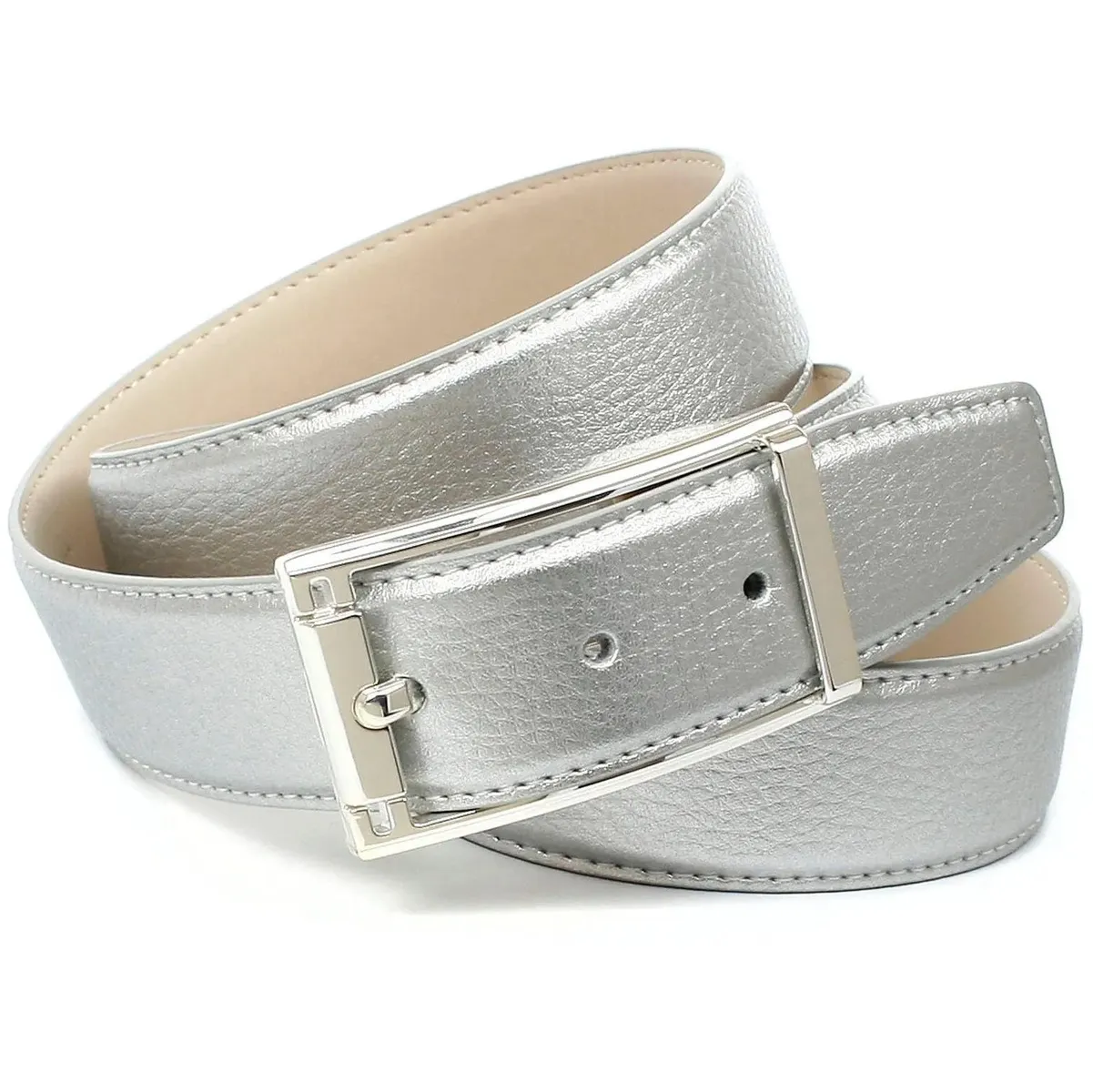 Ремень Anthoni Crown кожаный, с декоративной застежкой, светлая спинка, серебристый
Ремень Anthoni Crown кожаный, с декоративной застежкой, светлая спинка, серебристый