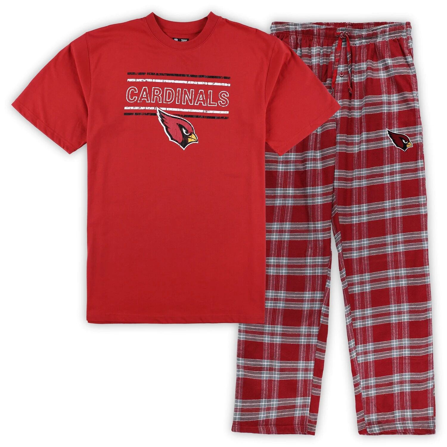 Мужской фланелевой комплект для сна Concepts Sport Cardinal/серый Arizona Cardinals Big & Tall 
Мужской фланелевой комплект для сна Concepts Sport Cardinal/серый Arizona Cardinals Big & Tall