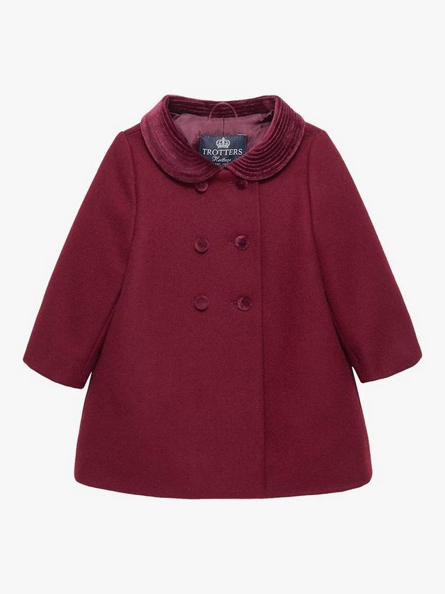 Детское классическое шерстяное пальто Trotters, бордовый
Детское классическое шерстяное пальто Trotters, бордовый