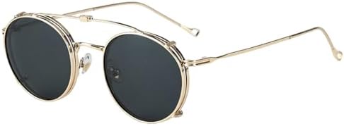 Мужские круглые солнцезащитные очки 2027 года, сине-зеленые, складные, с защитой от УФ-излучения UV400, для женщин, с металлической оправой, для вождения MTZJH, Gold With Black
Мужские круглые солнцезащитные очки 2027 года, сине-зеленые, складные, с защитой от УФ-излучения UV400, для женщин, с металлической оправой, для вождения MTZJH, Gold With Black