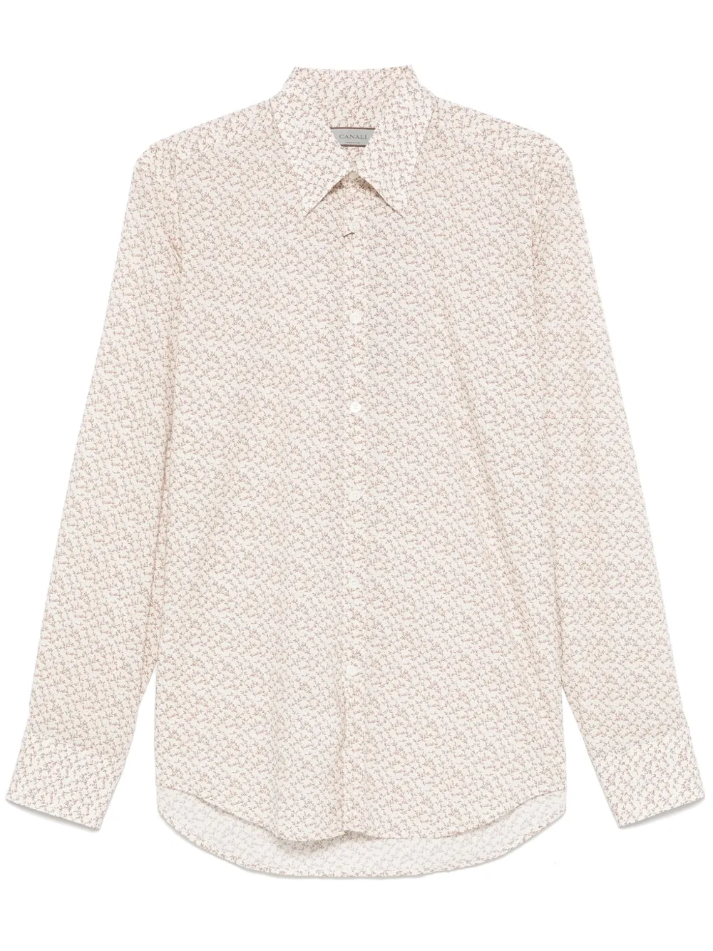 Рубашка с принтом Canali, нейтральный
Рубашка с принтом Canali, нейтральный
