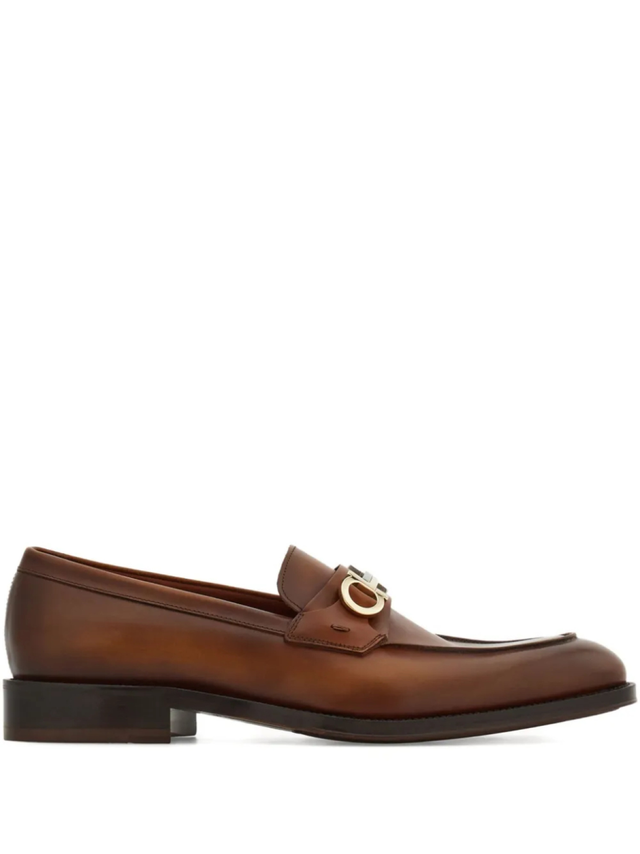 Ferragamo лоферы с декором Gancini, коричневый
Ferragamo лоферы с декором Gancini, коричневый