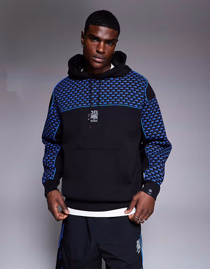 Hugo Red Bull Racing capsule Dilverston синяя окантовка логотипа толстовка оверсайз черного цвета
Hugo Red Bull Racing capsule Dilverston синяя окантовка логотипа толстовка оверсайз черного цвета