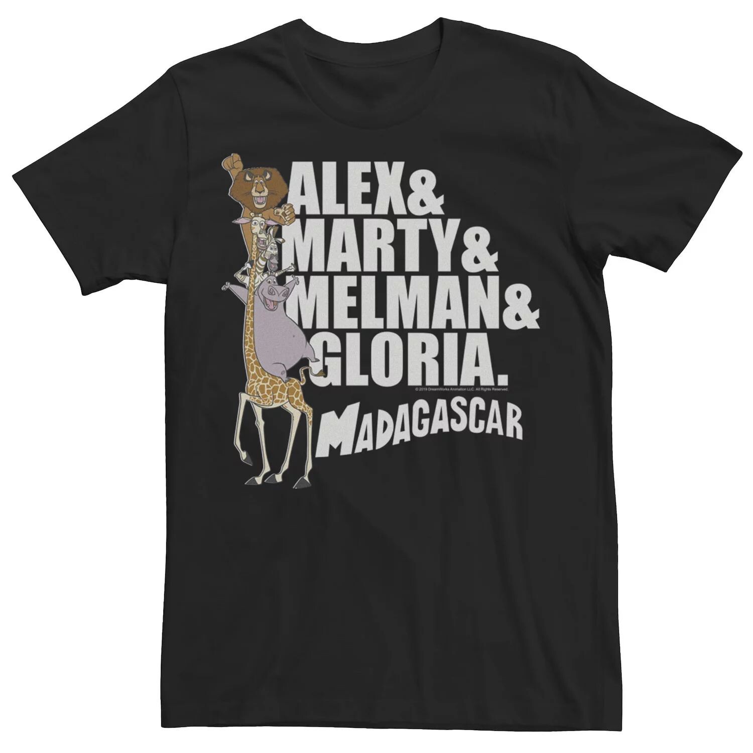 Мужская футболка из Мадагаскара с групповыми фотографиями и именами, текстовым плакатом и графикой Licensed Character
Мужская футболка из Мадагаскара с групповыми фотографиями и именами, текстовым плакатом и графикой Licensed Character