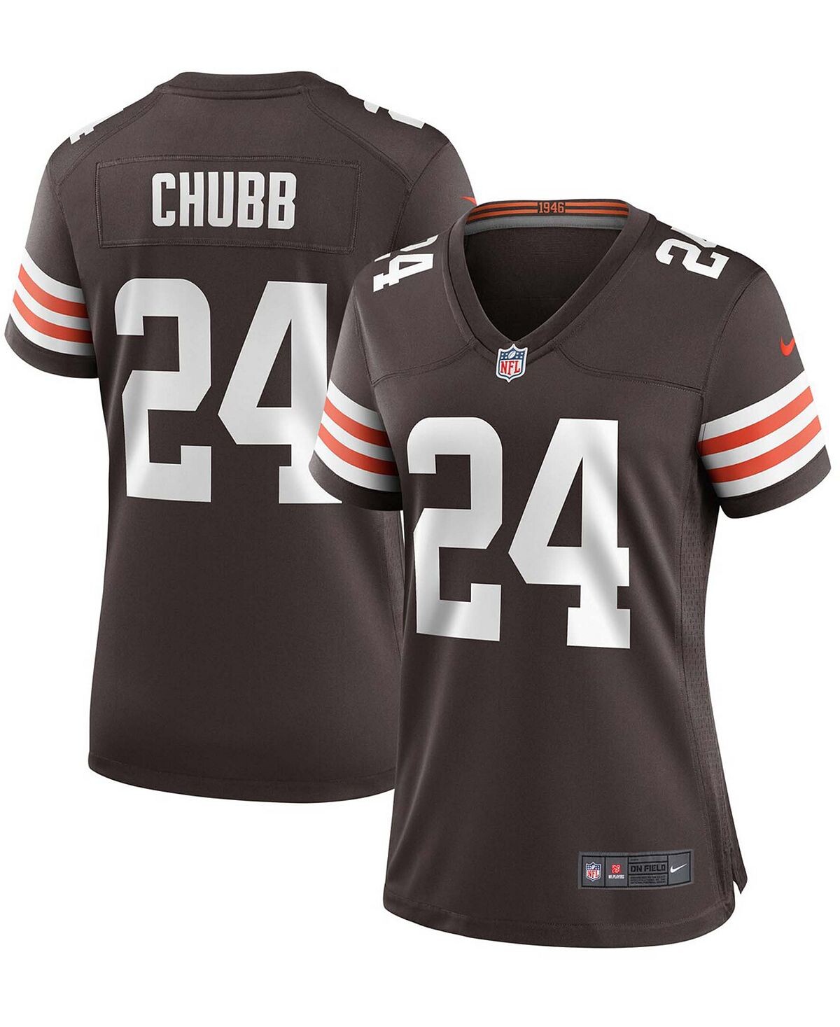 Женская игровая майка Nick Chubb Brown Cleveland Browns Nike, коричневый
Женская игровая майка Nick Chubb Brown Cleveland Browns Nike, коричневый