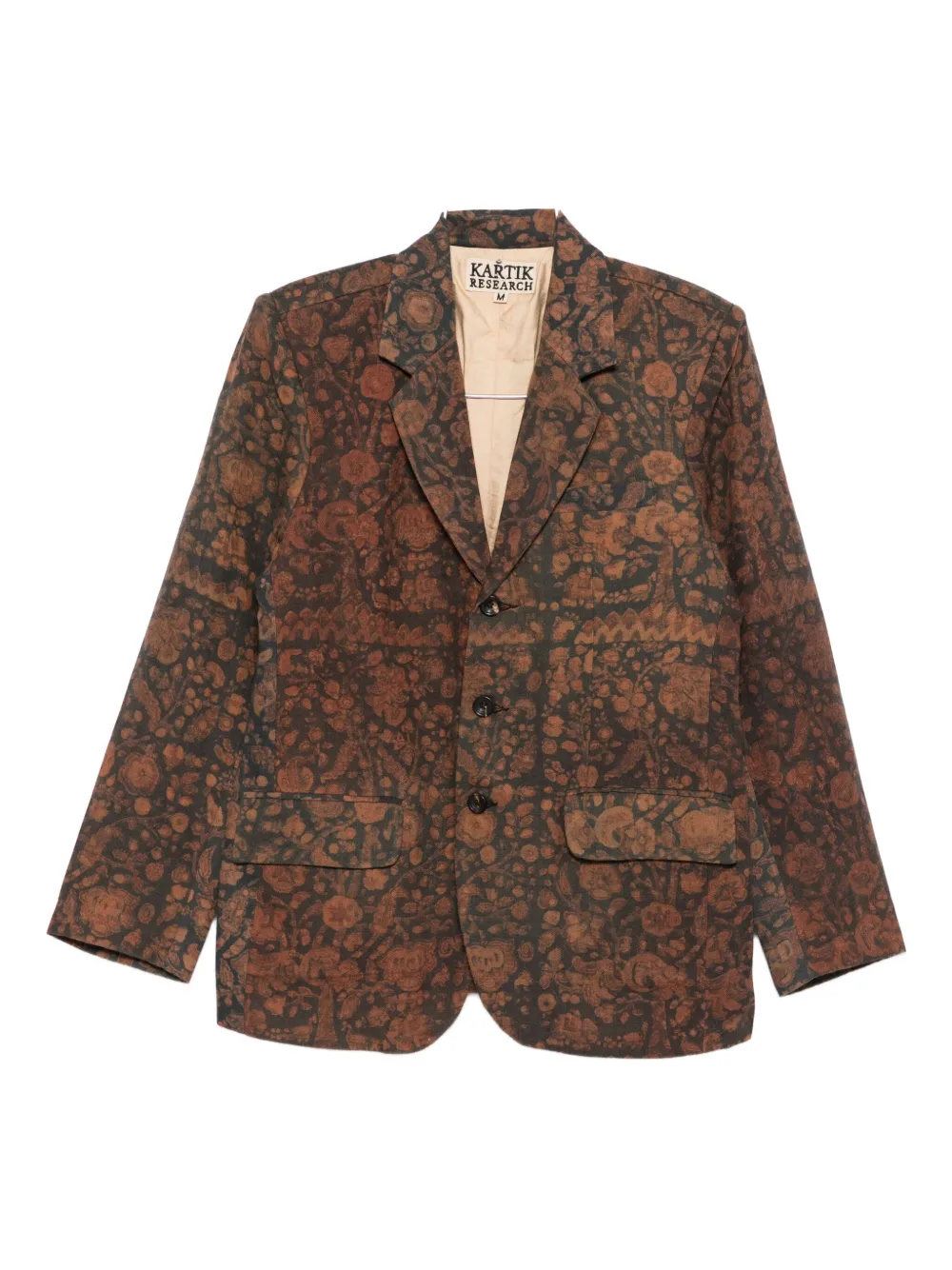 Блейзер с цветочным узором Kartik Research, коричневый
Блейзер с цветочным узором Kartik Research, коричневый
