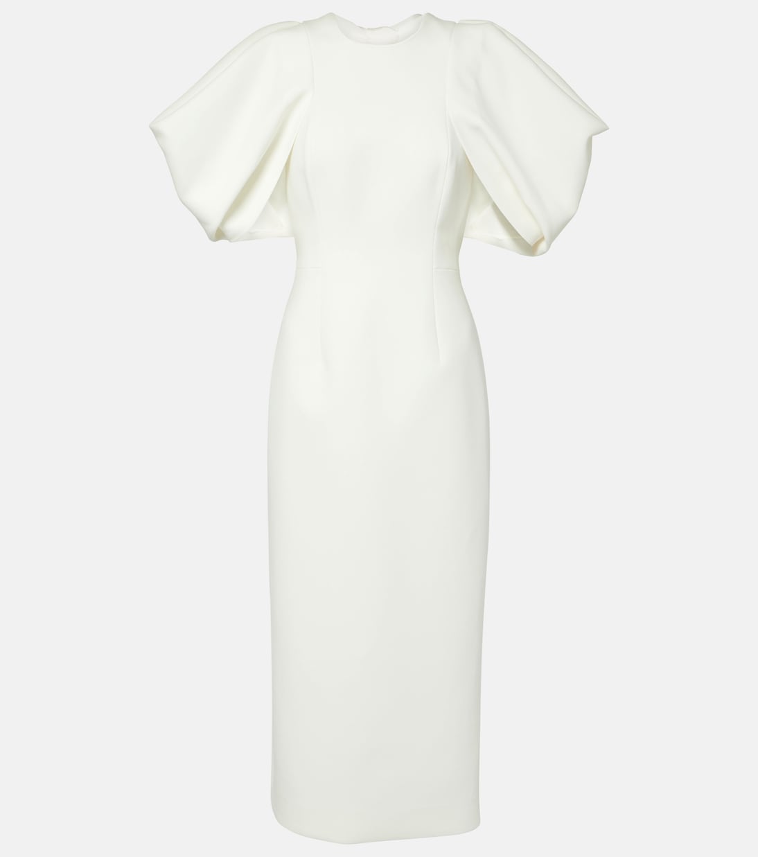 Свадебное платье миди из крепа Calita Roksanda, слоновая кость 
Свадебное платье миди из крепа Calita Roksanda, слоновая кость