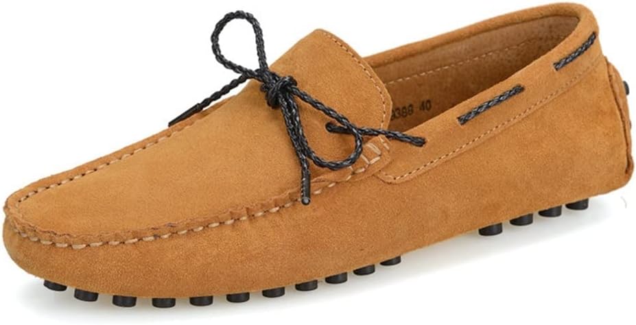 Мужские лоферы из натуральной кожи с круглым носком, строчкой, деком из кожи, резиновой подошвой, замшевой верхней частью, удобные, гибкий низкий каблук, классические модные слипоны Jiadeli, желтый
Мужские лоферы из натуральной кожи с круглым носком, строчкой, деком из кожи, резиновой подошвой, замшевой верхней частью, удобные, гибкий низкий каблук, классические модные слипоны Jiadeli, желтый