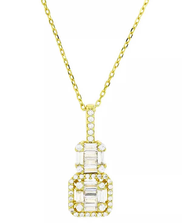 Двойное ожерелье с подвесками из кубического циркония круглой и багетной огранки, из стерлингового серебра с 14-каратным золотом, 18 дюймов + 2 дюйма Macy'S, gold
Двойное ожерелье с подвесками из кубического циркония круглой и багетной огранки, из стерлингового серебра с 14-каратным золотом, 18 дюймов + 2 дюйма Macy'S, gold