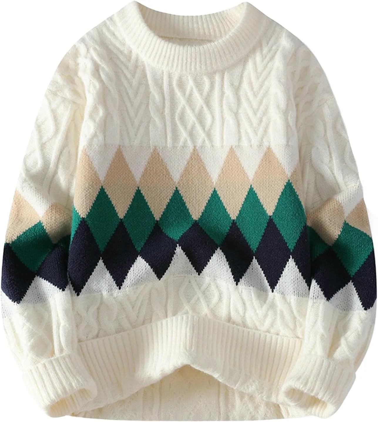 Мужской свитер с принтом "Diamond" в стиле preppy Cambkatl
Мужской свитер с принтом "Diamond" в стиле preppy Cambkatl