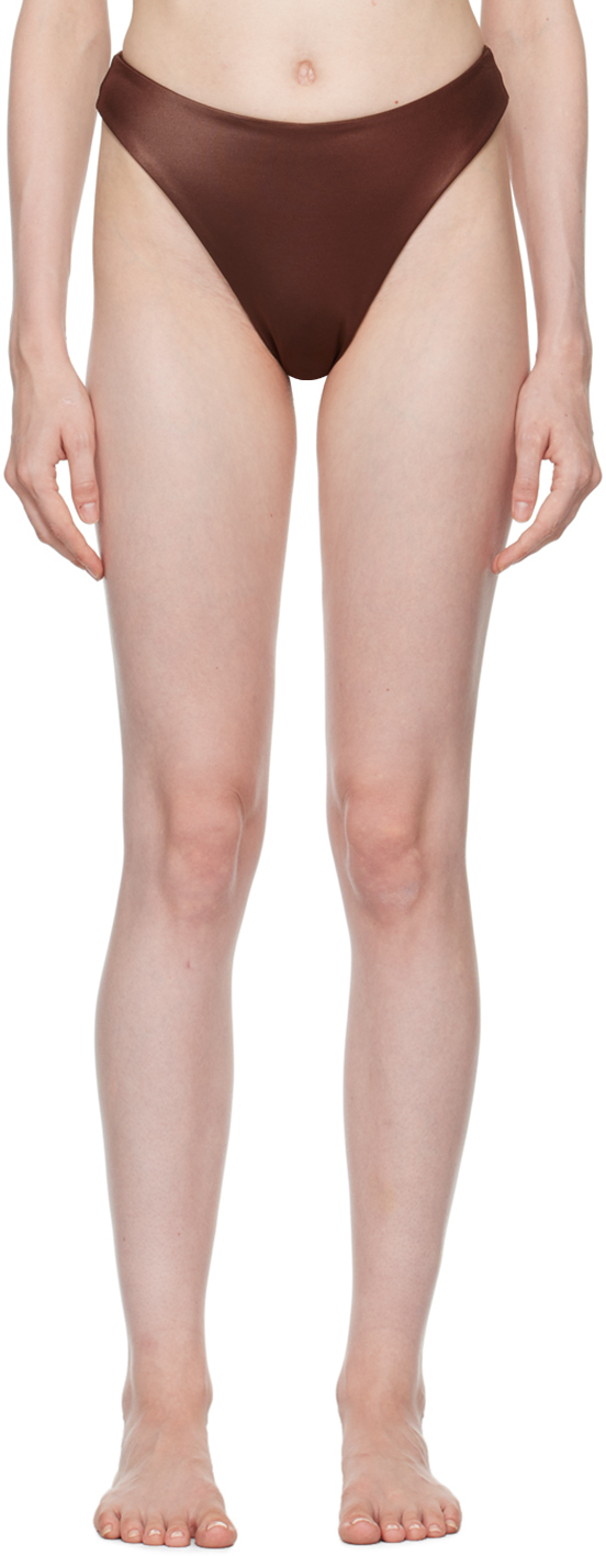 Высокий низ бикини Magda Butrym, коричневый
Высокий низ бикини Magda Butrym, коричневый