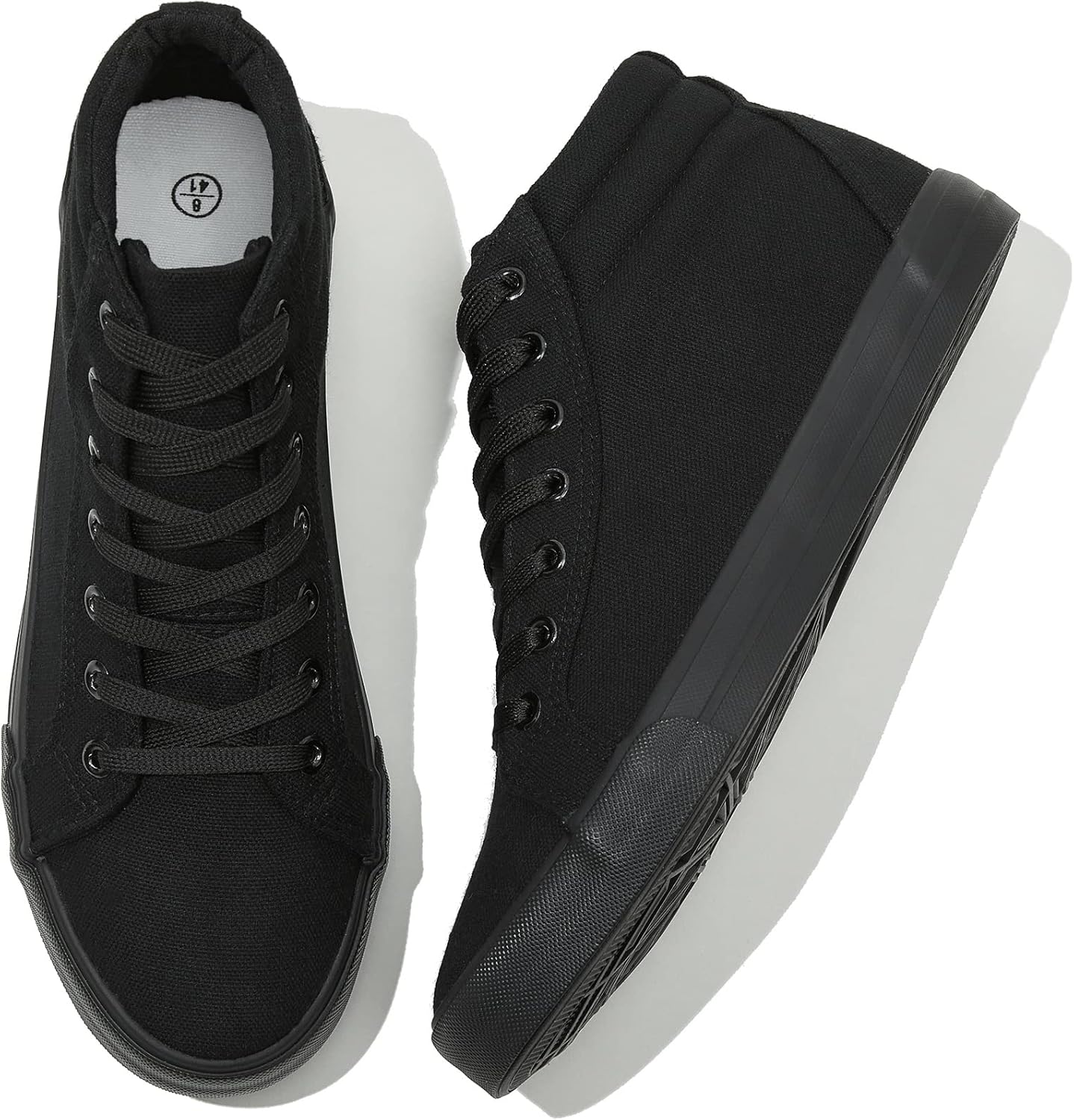 Мужские белые высокие кеды из холщовой ткани - классические шнурованные прогулочные туфли, легкие мягкие повседневные теннисные кроссовки Rominz
Мужские белые высокие кеды из холщовой ткани - классические шнурованные прогулочные туфли, легкие мягкие повседневные теннисные кроссовки Rominz