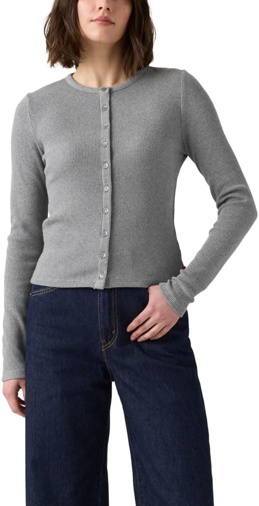 Женская кофта Levi's Rory с длинным рукавом и пуговицами, (New) Dark Heather Gray
Женская кофта Levi's Rory с длинным рукавом и пуговицами, (New) Dark Heather Gray