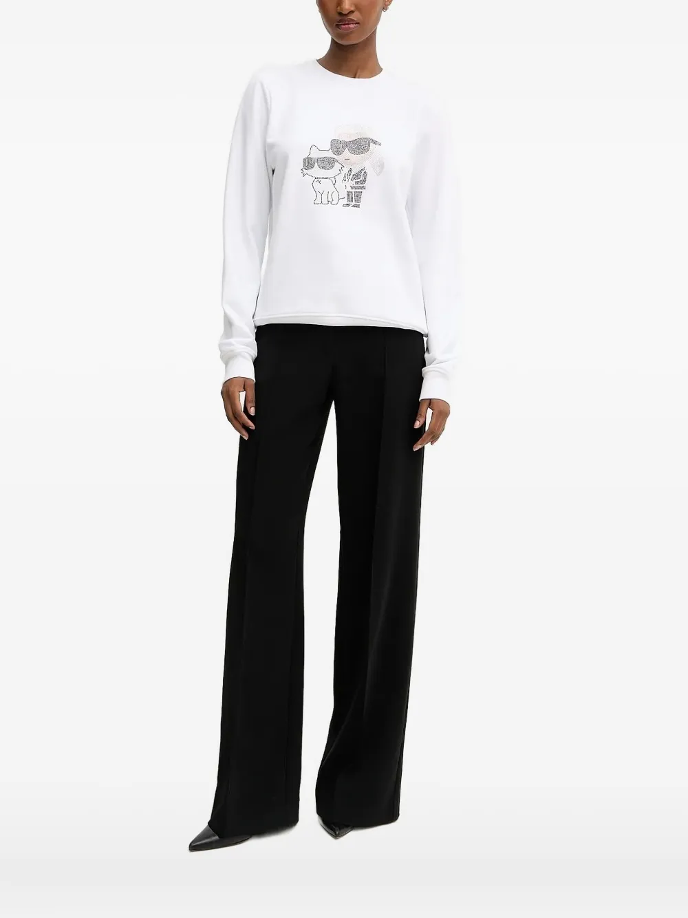 Толстовка со стразами KARL LAGERFELD, белый
Толстовка со стразами KARL LAGERFELD, белый