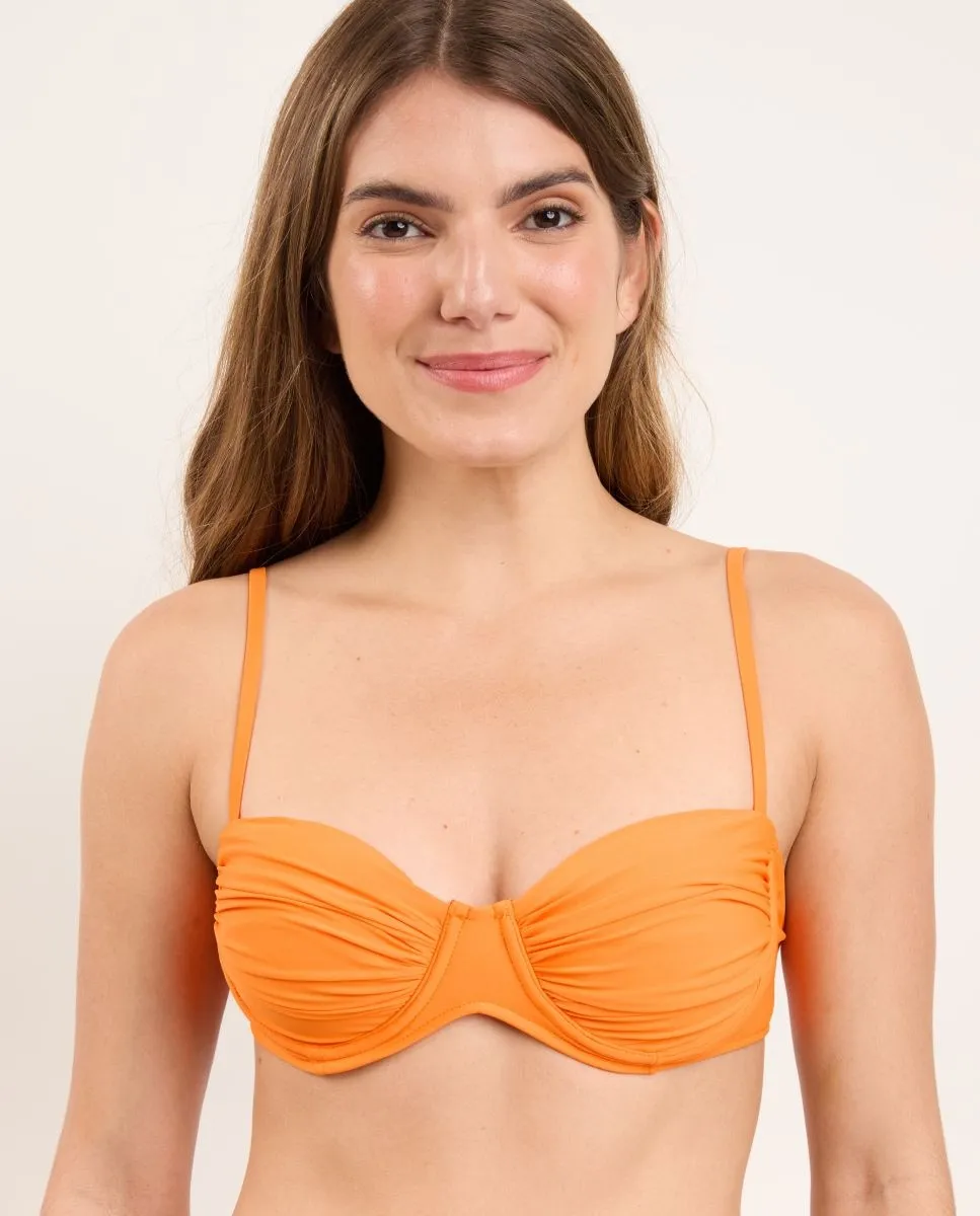 Простой мягкий верх-балконет бикини Río de Sol, оранжевый 
Простой мягкий верх-балконет бикини Río de Sol, оранжевый